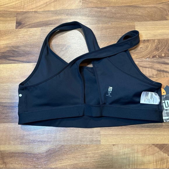 Ideology Plus Size Mid Impact Women's Sports Bra NWT Black Size 3X - Picture 8 of 10